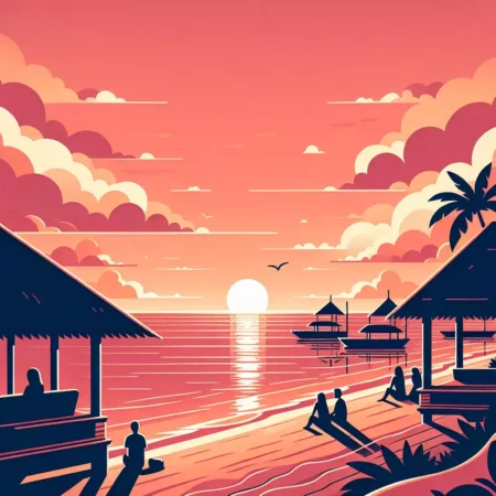 Menikmati Sunset di Pantai Nusa Dua